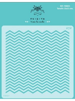 ZIGZAG - STENCIL 15X15CM