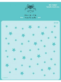 ESTRELLAS - STENCIL 15X15CM