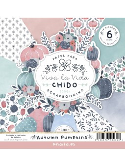 SET PAPELES - AUTUMN PUMPKINS by CHIDO