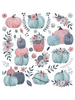 SET PAPELES - AUTUMN PUMPKINS by CHIDO
