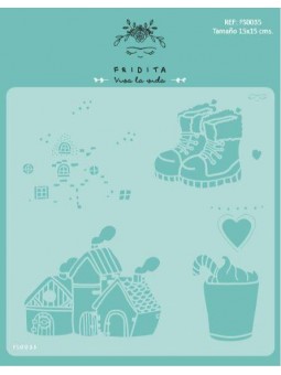 BOTAS Y CASITAS- STENCIL...