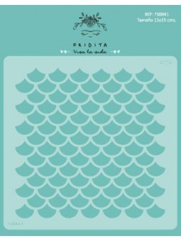 ESCAMAS - STENCIL 15X15CM