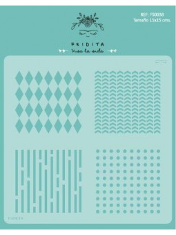 TEXTURAS - STENCIL 15X15CM