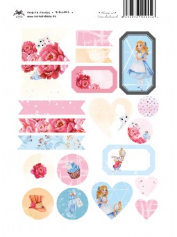 STIKERS alice in wonderland