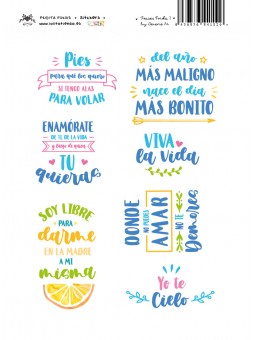 Frases FRIDA - 01 -  STICKERS