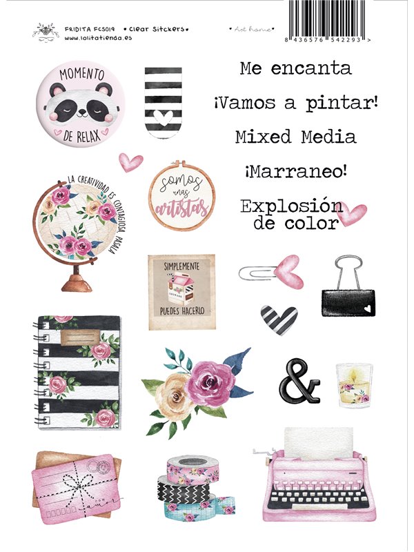 copy of CORONAS FLORALES CLEAR STICKERS