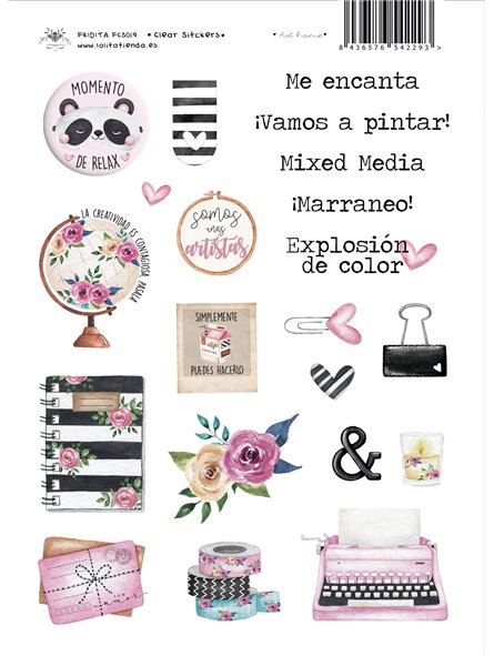 copy of CORONAS FLORALES CLEAR STICKERS