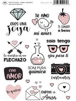 CLEAR STICKERS CASTELLANO - ¡ME GUSTAS TÚ!