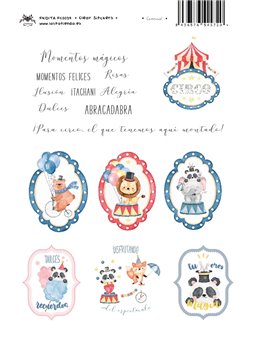 CLEAR STICKERS CIRCUS