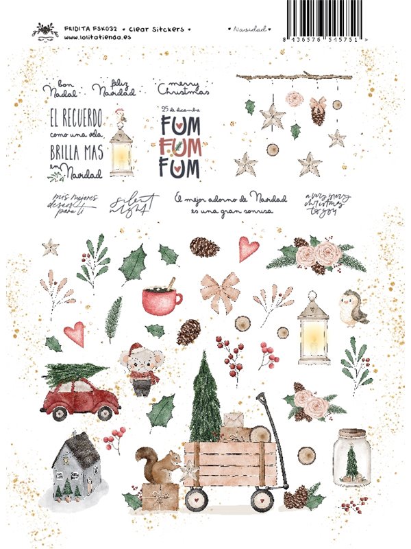 CLEAR STICKERS NAVIDAD 1