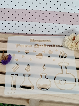 STENCIL SOMOS PURA QUIMICA