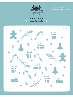 STENCIL NAVIDAD DULCE