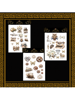 DIECUTS STEAMPUNK WHITE